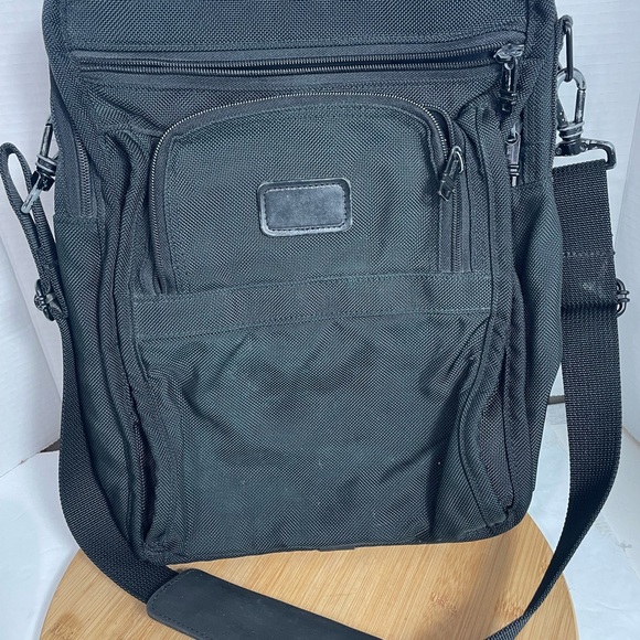 Tumi Nylon Leather Mini Brief Messenger Shoulder Bag Luggage